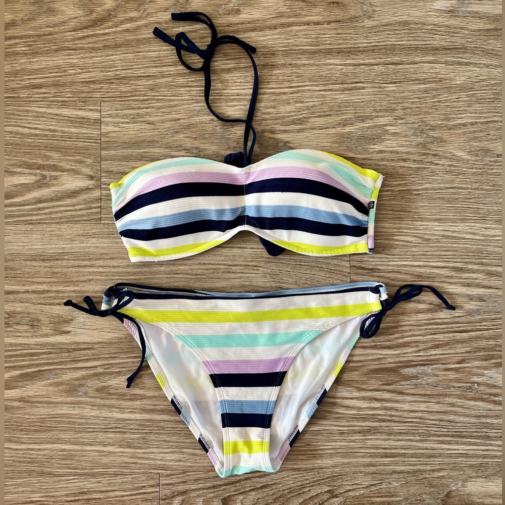 Striped Bikini Set